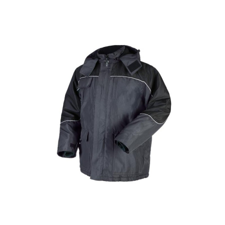 Куртка HARDGO, мужская, ПЭ, СОП, утепленная, серый/черный, Talis